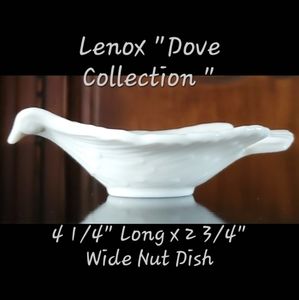 80s 🕊"Dove Collection" 🕊 4 1/4" Long Dish by Lenox